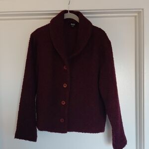 Eileen Fisher Wool Boucle SweaterJacket